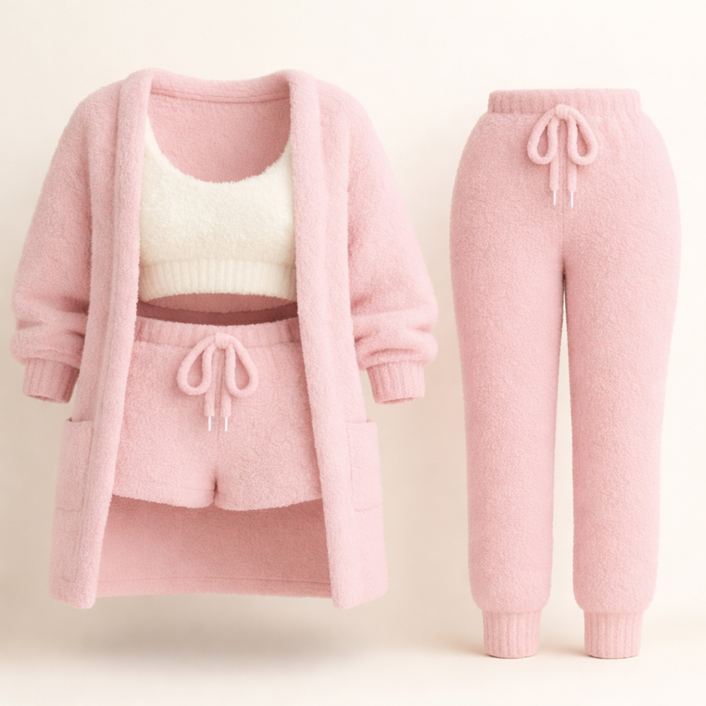 ALBA™ | Pijama 4 Peças Elegante