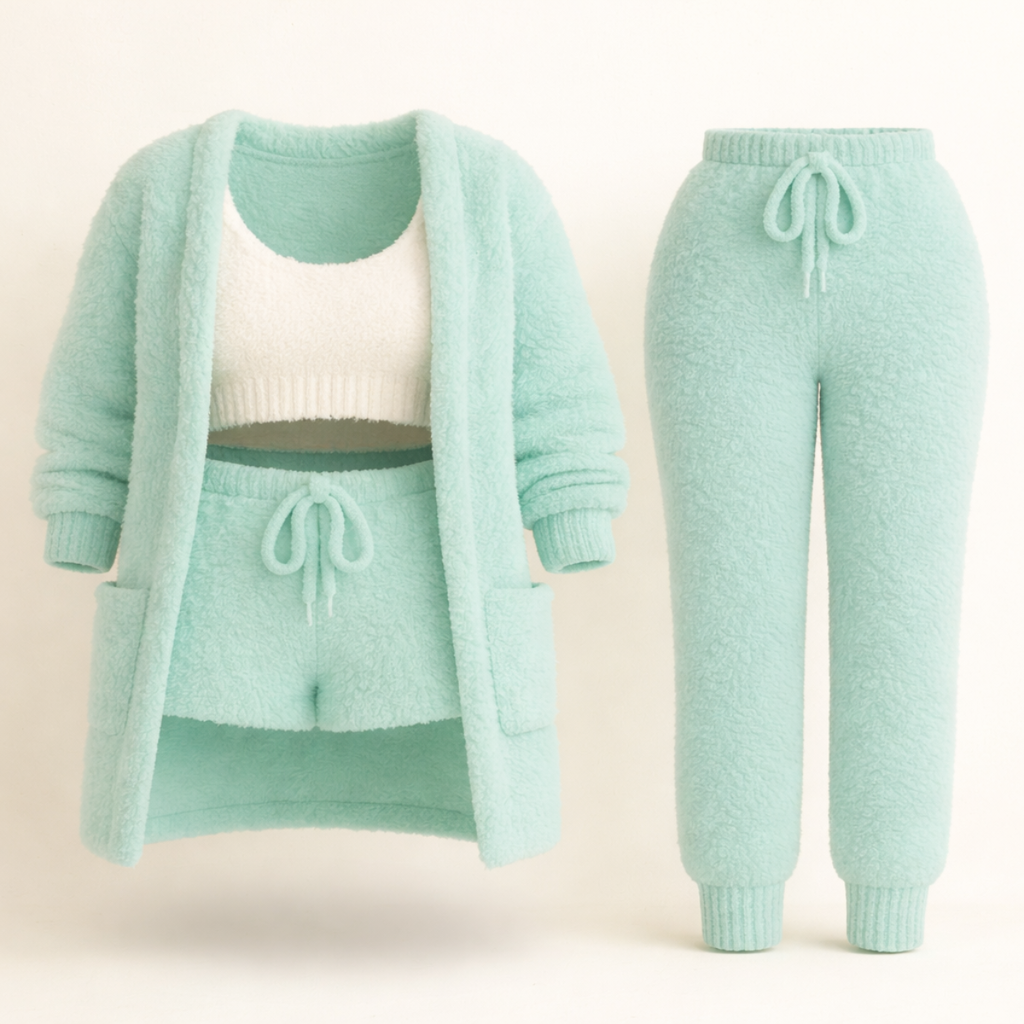 ALBA™ | Pijama 4 Peças Elegante