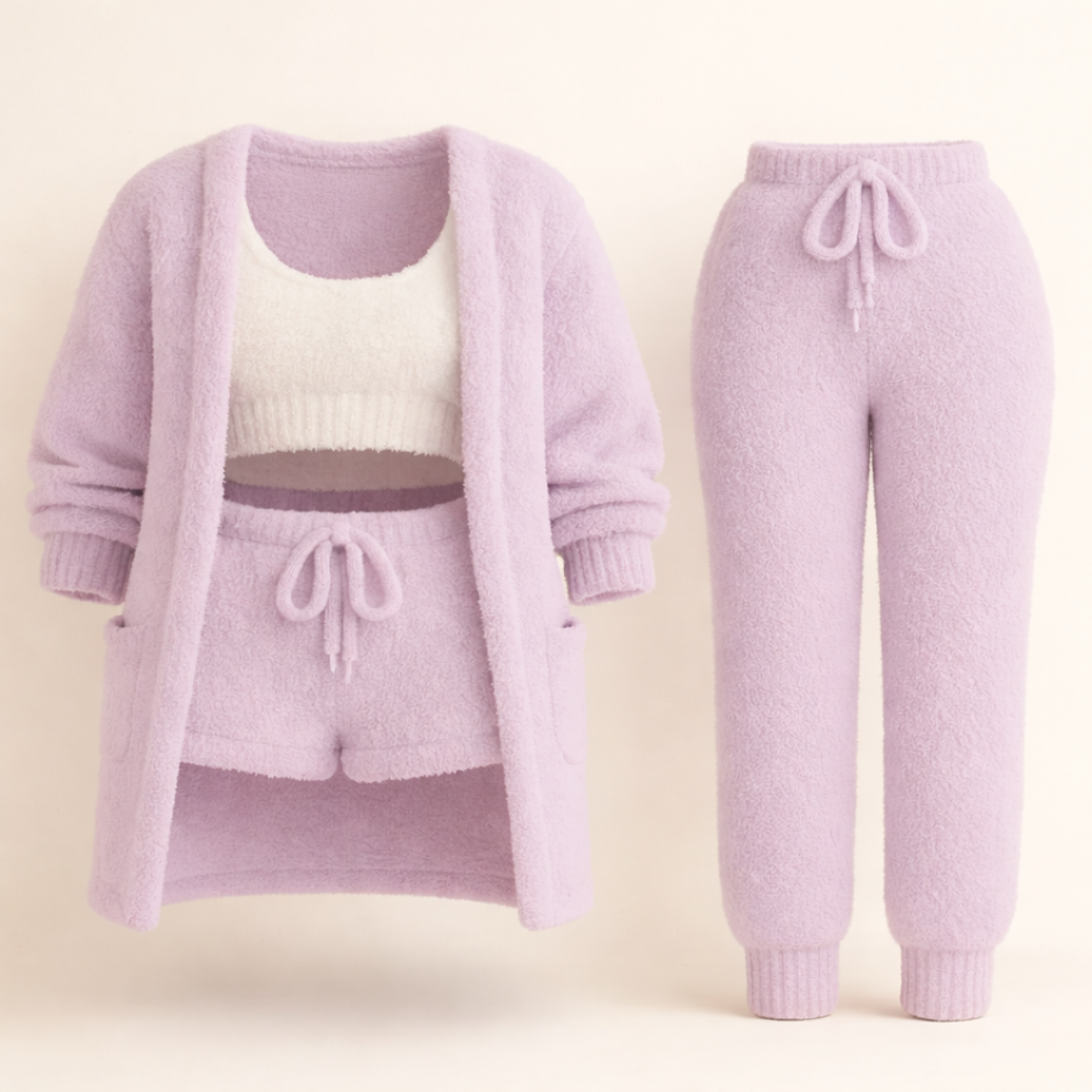 ALBA™ | Pijama 4 Peças Elegante