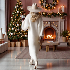 ALMA™ | Vestido de Malha com Fenda Lateral