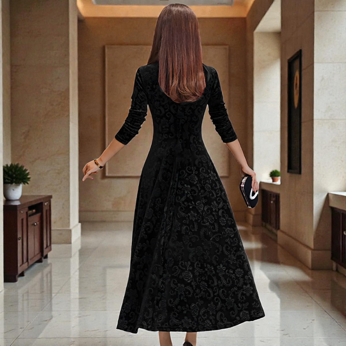 DENISE™ | Vestido de Festa em Veludo