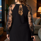 GABRIELLE™ | Robe Renda Preta