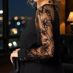 GABRIELLE™ | Robe Renda Preta