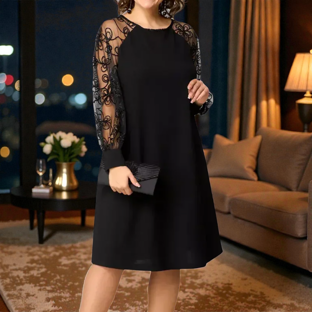 GABRIELLE™ | Robe Renda Preta