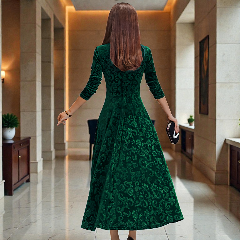 DENISE™ | Vestido de Festa em Veludo