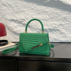 Bolsa de Mão Pequena Quadrada Casual Retro Minimalista de Grande Capacidade