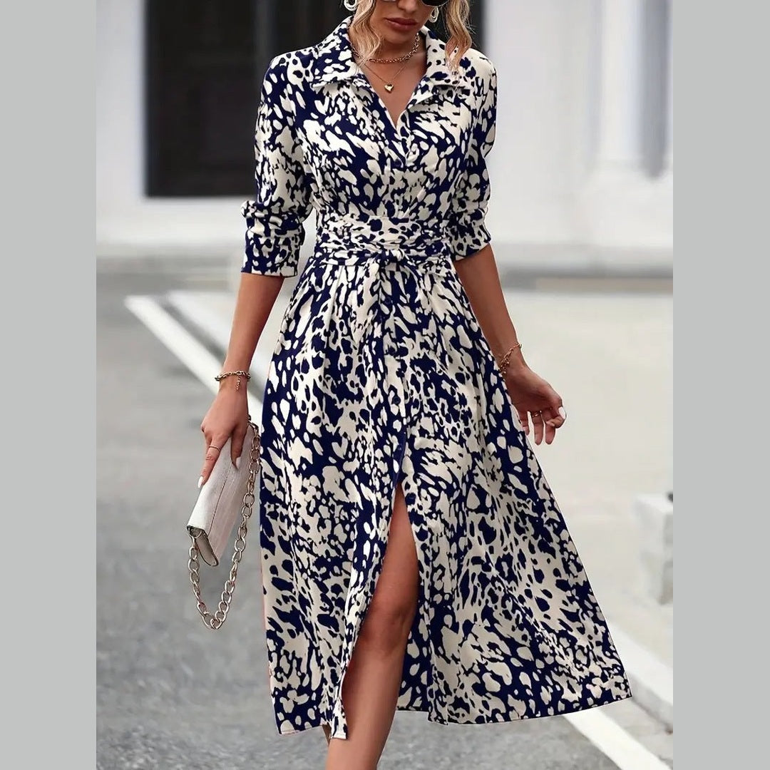 Ingrid | vestido impresso com ajuste justo