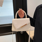 Bolsa de Mão Pequena Quadrada Casual Retro Minimalista de Grande Capacidade