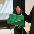 Bolsa de Mão Pequena Quadrada Casual Retro Minimalista de Grande Capacidade