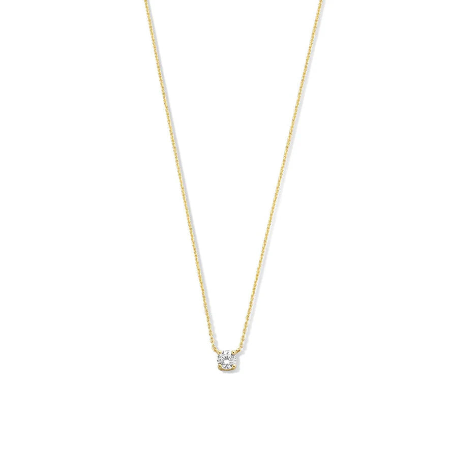 Ysavienna | Colar de Pedra Moissanite em Ouro 14k