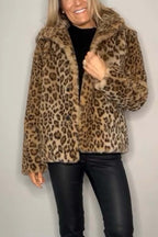 Graciela™ Casaco de Leopardo