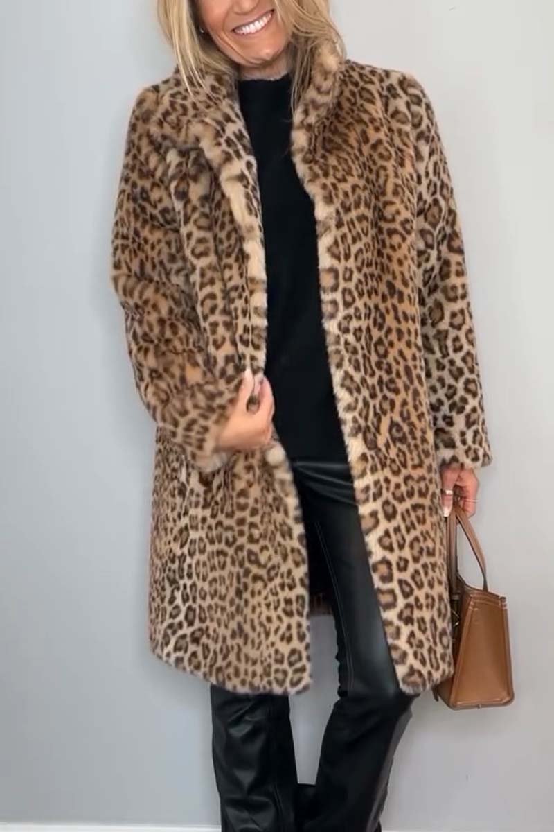 Graciela™ Casaco de Leopardo