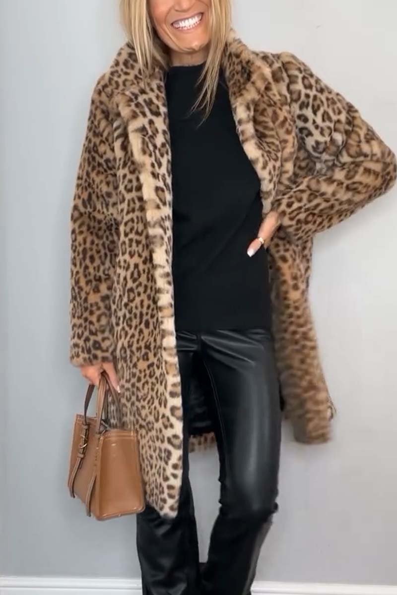 Graciela™ Casaco de Leopardo